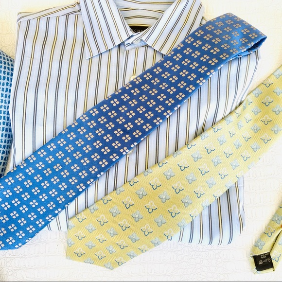 Made in Italy blue shirt Richard’s of Greenwich - Picture 3 of 16